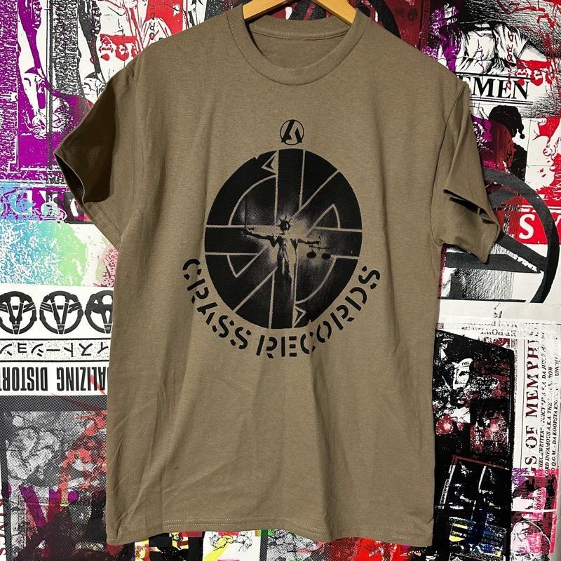 Crass Records 90S Retro Style T Shirt Vtg