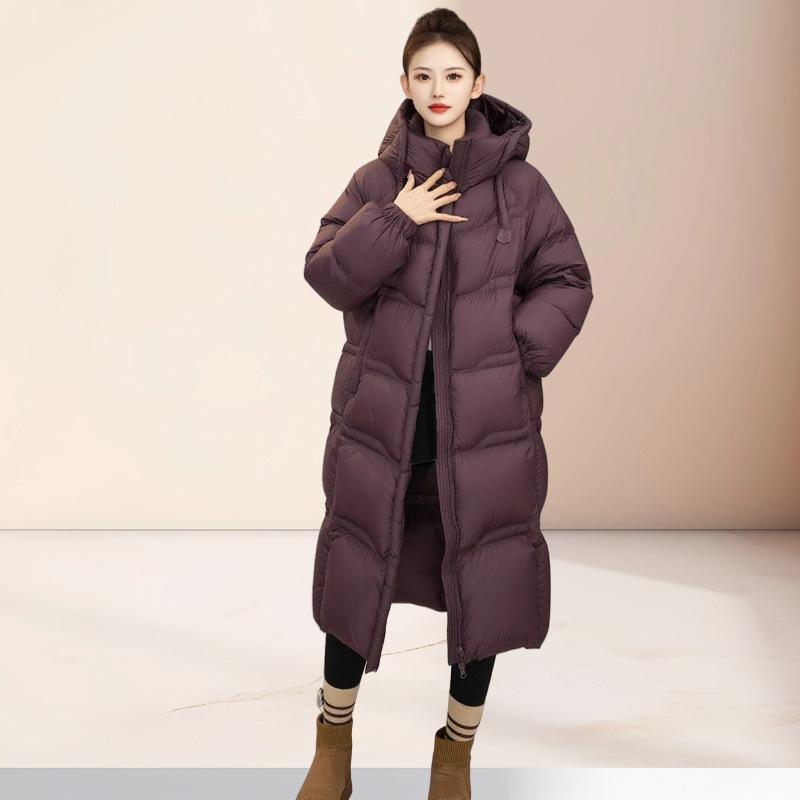 Down jacket women's medium and long over the knee winter new young mother fashion foreign style thickened coat tide