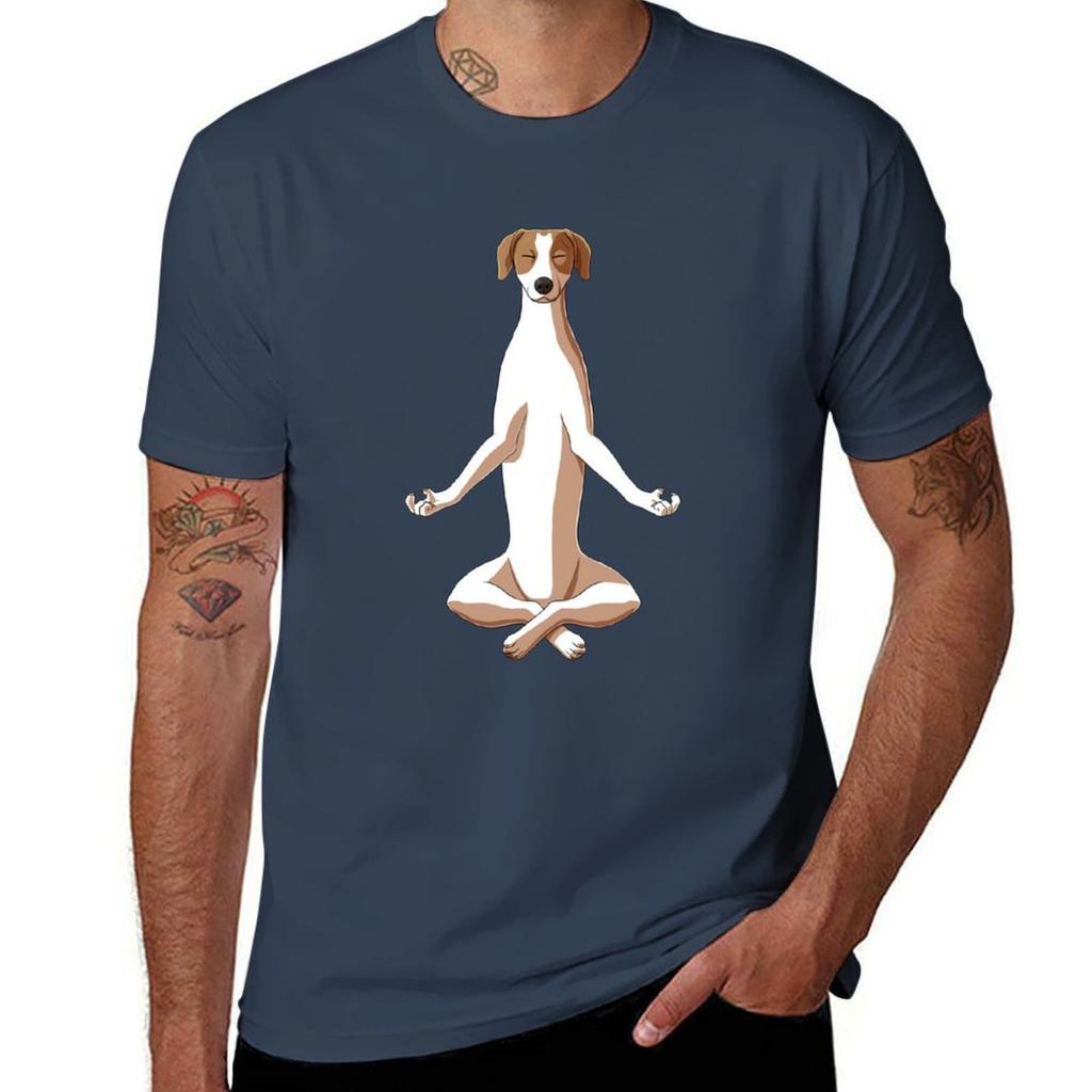 Meditate Istrian Shorthaired Hound Dog Tshirt Worker Basic Short Sleeve Tee