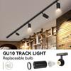 Светодиодный трековый светильник для магазина одежды GU10 Focus Rail Spot DIY Bulb Design Fixture Shop Home Kitchen Track Lamp Source lane Spotlight