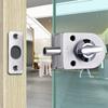 Stainless Steel Anti-Theft Home Security Gate Floor Latch Single Bolt Glass Door Lock Knob Sliding