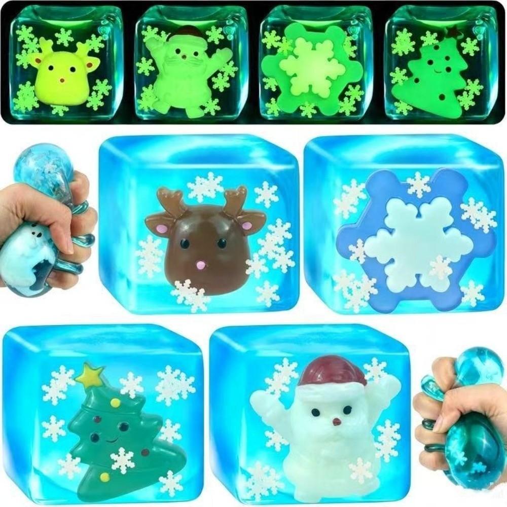 Slow Rebound Design Sensory Fidget Toy Slow Rebound Squeeze Toy Christmas Night Light Use