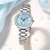 Women's Silver Wristwatch, Waterproof, Brand Name, Stylish, Business, Stainless Steel, Luxury, Gift, Simple, Cute, Blue Watch for Women
