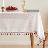 Lace Table Cloth Rectangle Outdoor Party Table White Table Cover Tablecloth for Table Farmhouse Kitchen Coffee Table Cover Cloth Round Table Cloths