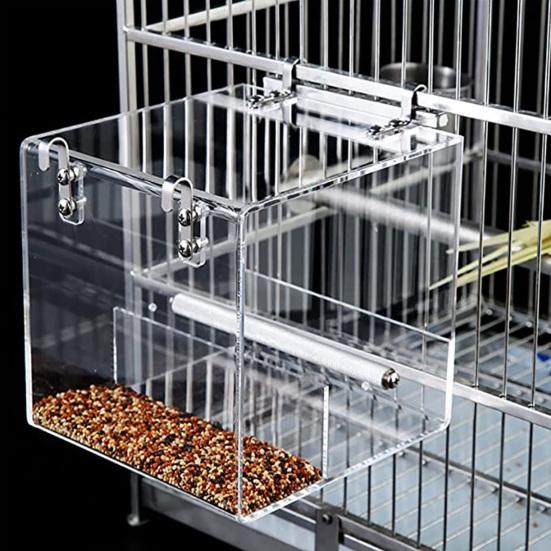 Bird Feeder Large Capacity Spacious Mess-Free Easy Storage No Spill Design with Hanging Hook Easy Food Replenishment Bird Feeder