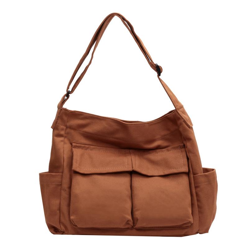 Холщовая сумка для женщин на одно плечо, большая вместимость, сумки для поездок на работу и в университет