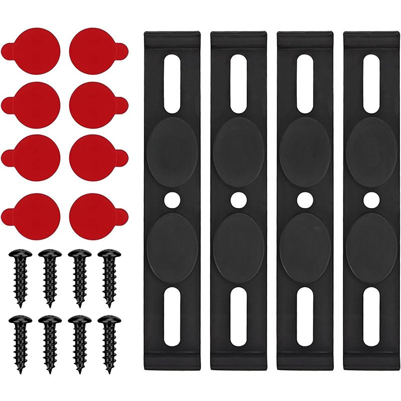 4Pcs Frameless Invisible Car License Plate Holder Car Accessories Universal Number Plate Bracket Mount Fastener For All Vehicle License Plate Covers