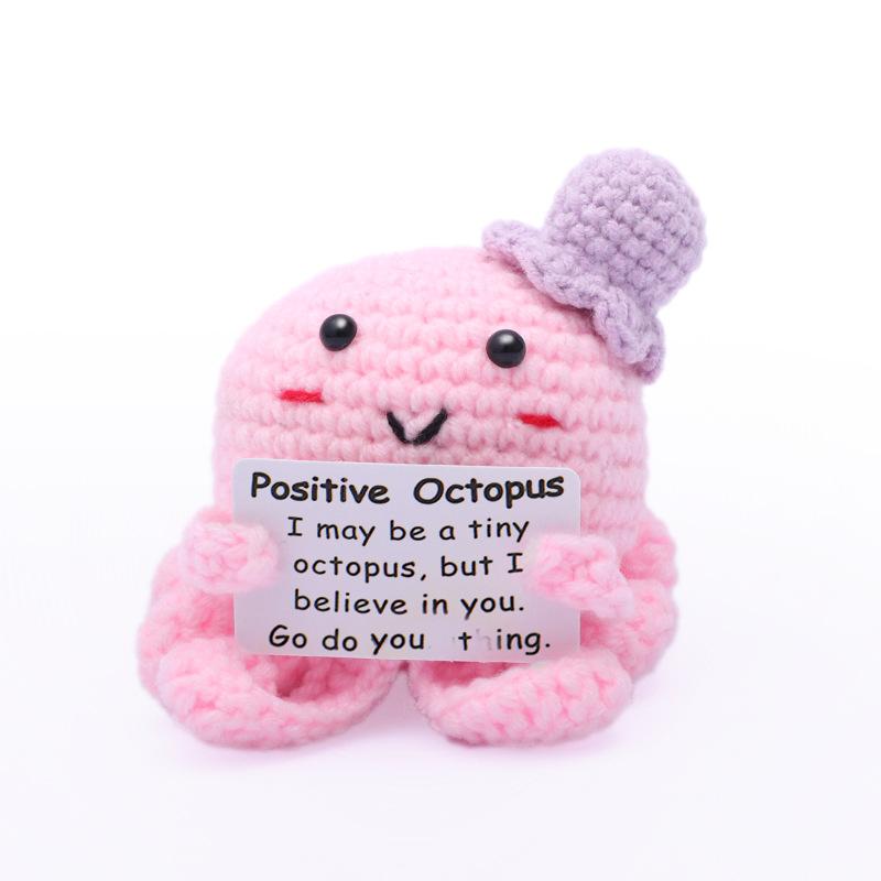 Custom Santa Claus Cute Handheld Cards Handmade Crochet Doll Decorative for Christmas Amigurumi Gifts