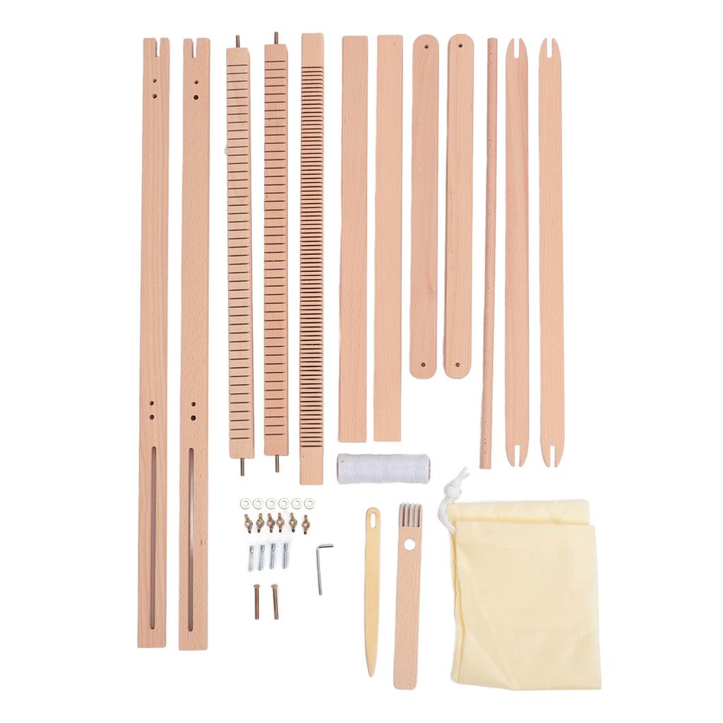 Гобеленовый ткацкий станок с регулируемой подставкой, простая сборка, деревянный ткацкий станок для начинающих детей