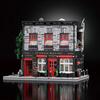 2368PCS Vintage Pub Building Blocks Creative Scarlet Tavern Model Bricks Desktop Decoration Diy Toys For Kids Holiday Gifts