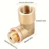 M18 X 1.5 Brass Fitting Brass Material 90 Degree Sensor Adapter  Engine Maintenance