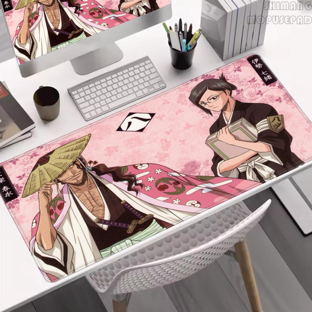 Bleach Shunsui Kyoraku Large Anime Desk Mat Big Mouse Pad Luxury Desktop Cartoon Gaming Gamer Keyboard Office Computer Cushion
