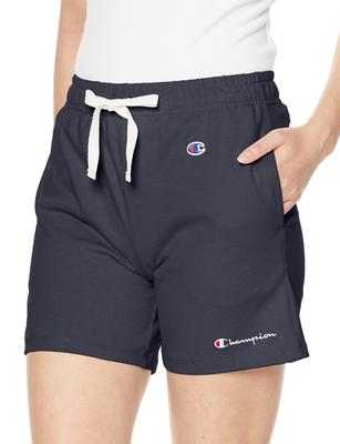 Шорты Garment Embroidered Script L, 100% хлопок, США, Стирка, Логотип, Базовая женская модель, CW-X507, Темно-синий,