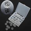 25 Pcs/Box Colorful Sewing Thread Spools Plastic Case Empty Bobbin Sewing Machine Diy Sewing Tools