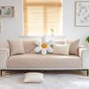 Non Slip Sofa Cover Flannel Fabric Universal Couch Protector Simple Modern Style for All Seasons