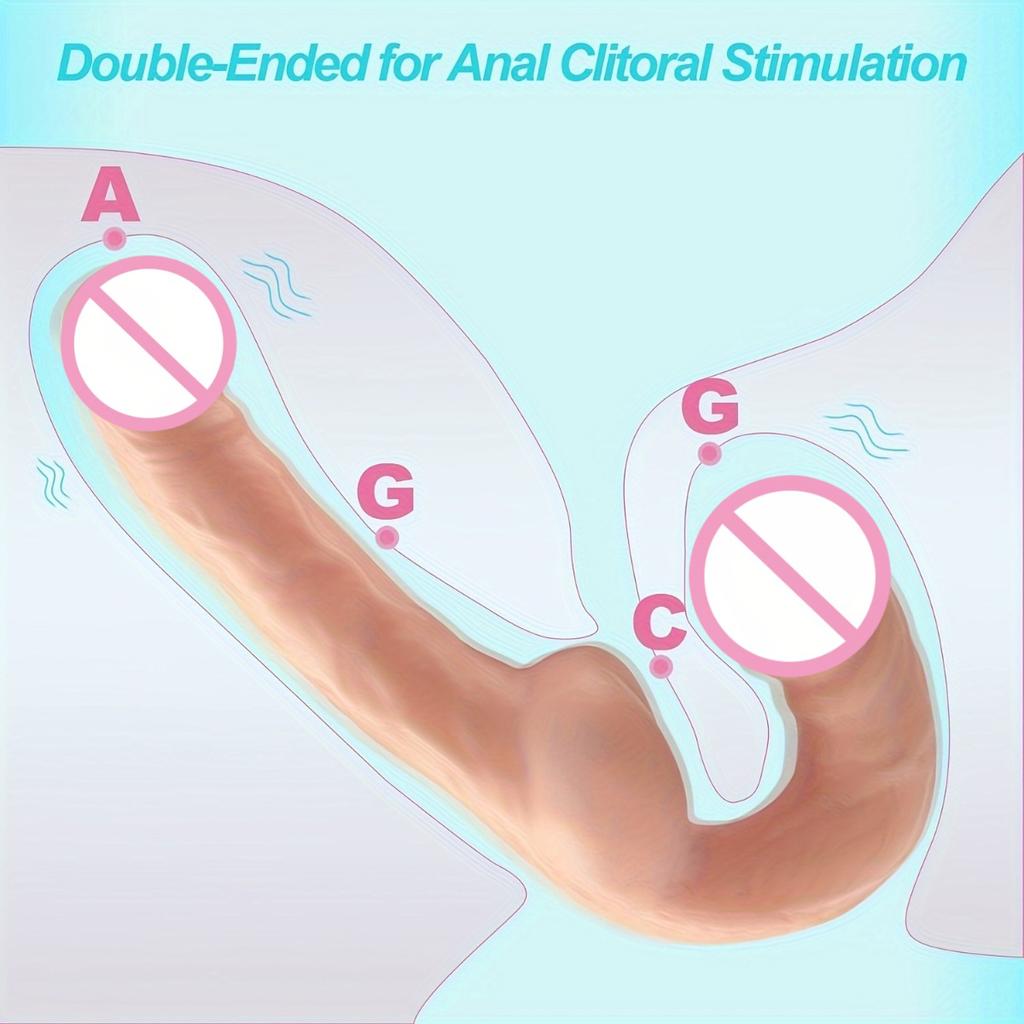 Реалистичный дилдо с двумя концами, G-точка, сосание, минет, клитор, дилдо, вагинальный, анальный, анальная пробка, секс-игрушки для взрослых для женщин, мужчин, пары