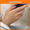 Trendy Ins Style Geometric Ring For Women Unique Open Adjustable Finger Accessory