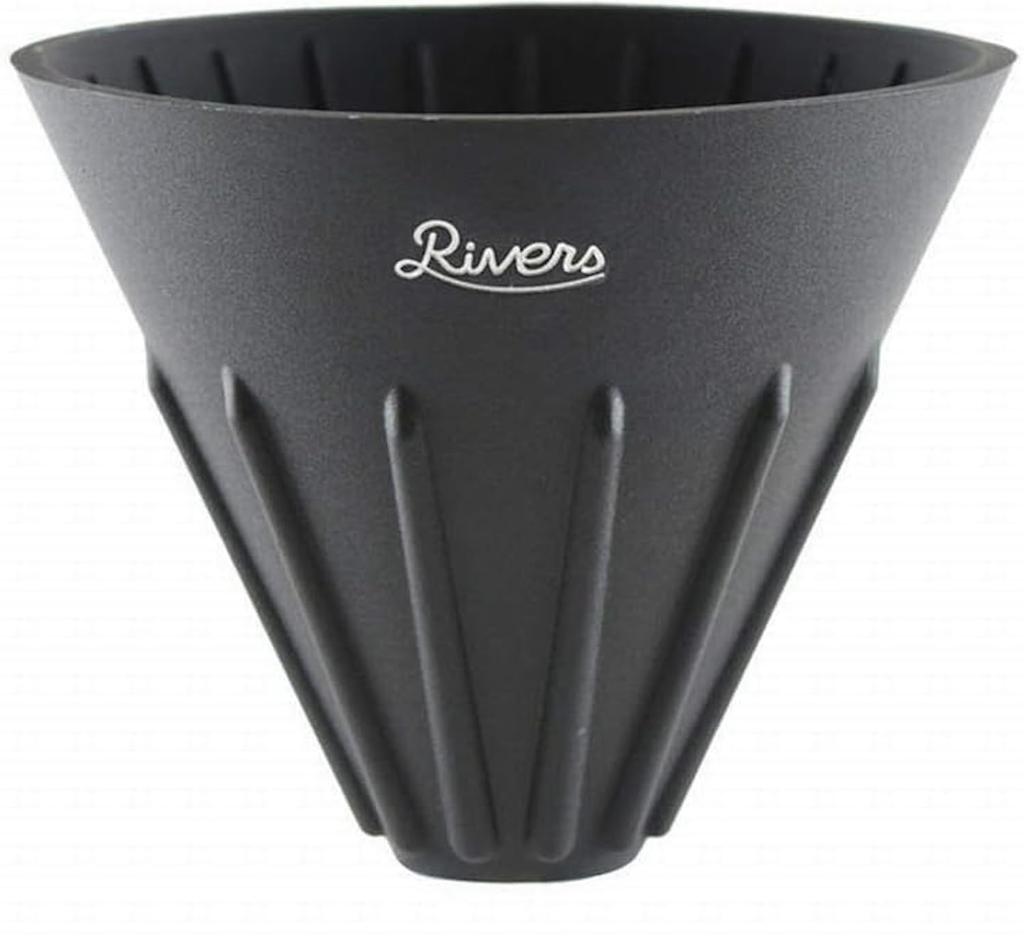 RIVERS Coffee Dripper, Cave, Reversible, Black