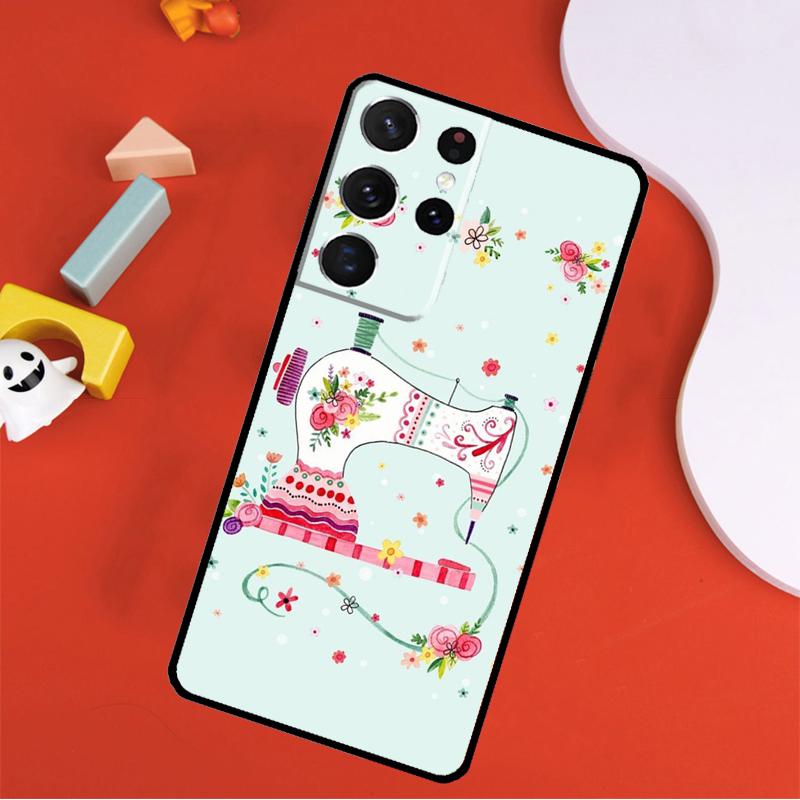 Чехол для телефона Швейная машинка Для Samsung Galaxy S25 Ultra S24 Ultra S9 S10 S20 S21 S22 S23 Plus S24 FE Чехол