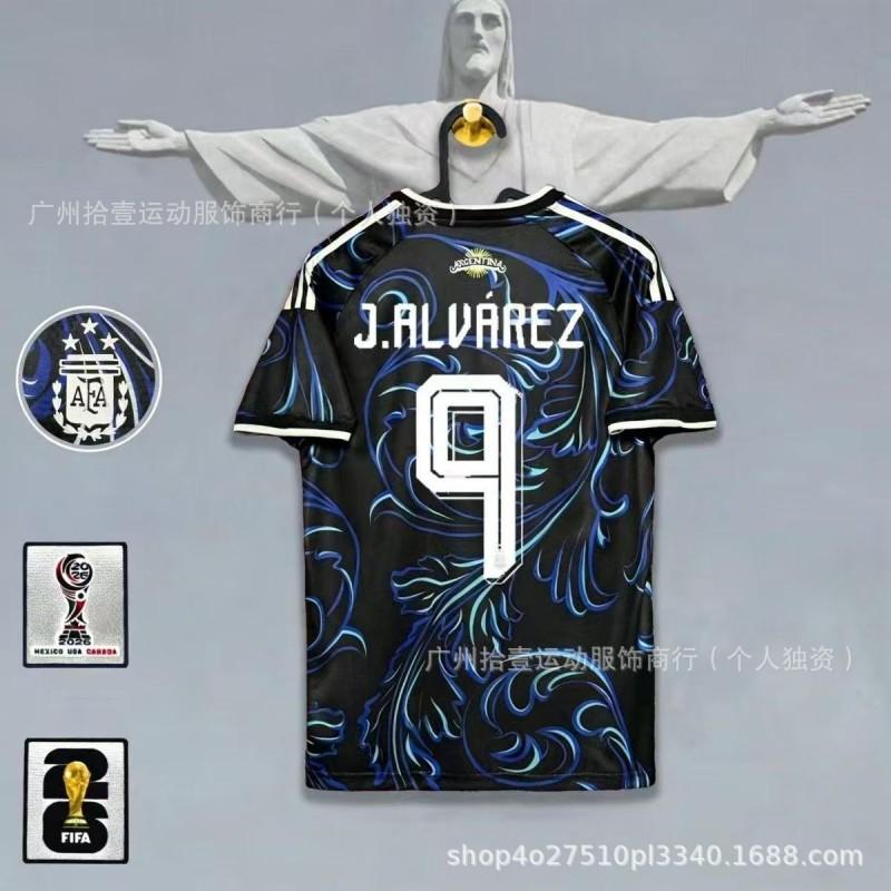 2026 Argentina Home Away Soccer Jersey Men Women Short Sleeve Football Shirt Messi 10 Alvarez 9