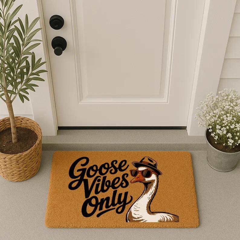 Cartoon Goose Welcome Door Mat Carpet Mat Rug Living Room Home Decoration Cute Animal Pattern Floor Mat Non Slip Door Mat