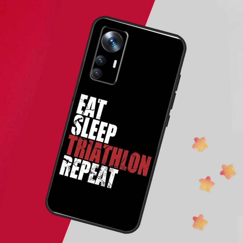 Triathlon Tri Life Swim Bike Run For POCO F5 X3 X5 Pro F3 F4 M5s X4 GT Case For Xiaomi 13 14 Pro 11T 12T 13T Pro 12 Lite 12X