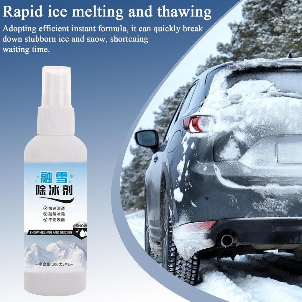 Window Deicer Spray Snow Melting Spray Snow Removal Liquid For Morning Commutes Before Trips Roadside Assistance Winter