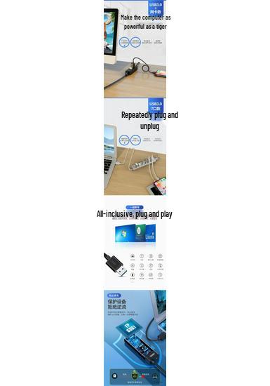 USB 3.0 Настольный концентратор-адаптер Удлинительный кабель Док-станция