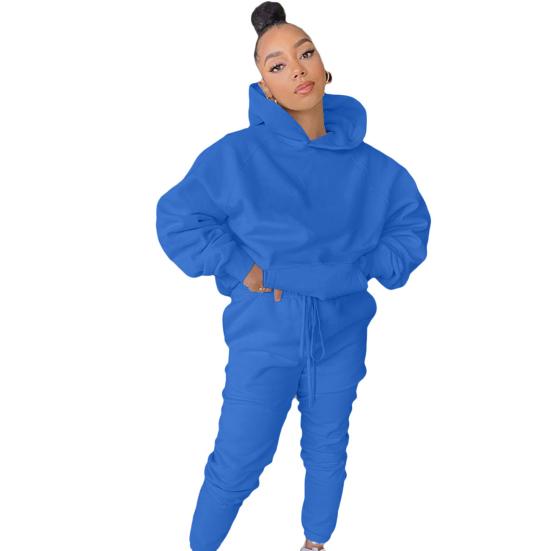 Спортивная одежда, разноцветные теплые гибкие женские наряды для осеннего костюма с капюшоном