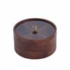 Round Nut Storage Box with Transparent Lid Compact for Tea Time