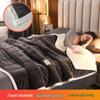 Cozy Three-Layer Flannel and Sherpa Blanket for Autumn and Winter