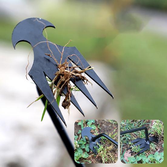 Инструмент для удаления сорняков с длинной ручкой, высокопрочный, устойчивый к коррозии, многоцелевой ручной инструмент для удаления сорняков в саду