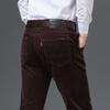 Коллекция осень/зима 2024 года, 6 цветов, вельвет, высококачественные деловые мужские повседневные вельветовые брюки, модные повседневные брюки
