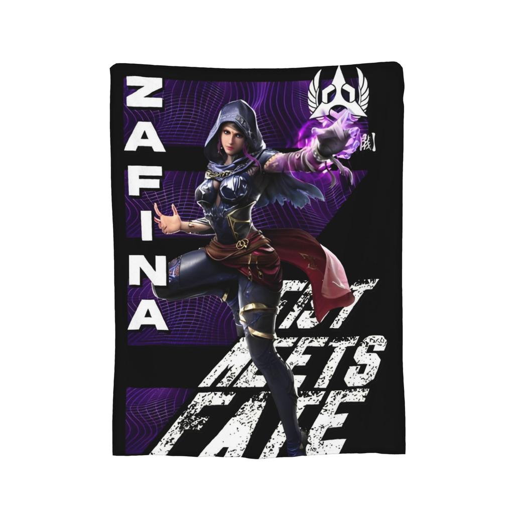 Panda Tekken 8 Gaming Blanket Flannel Novelty Breathable Throw Blankets for Bedspread Autumn/Winter,