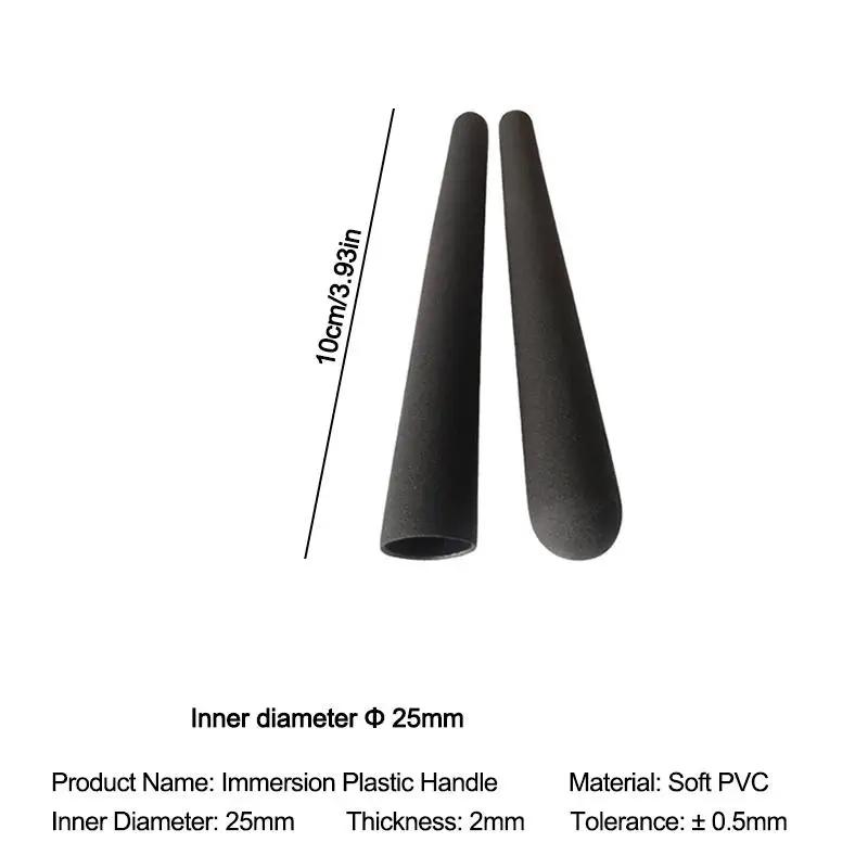 2 Pcs Universal PVC Dip-Coated Handle Grips | Non-Slip Textured Surface for Exercise Bike, Barbell, Fitness Equipment