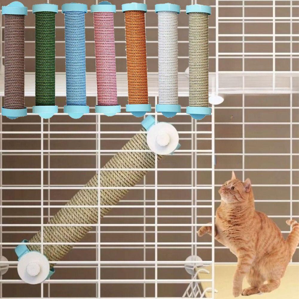 Rotatable Hanging Cage Scratcher Replaceable Cage Mounted Scratching Pole Cage Parts