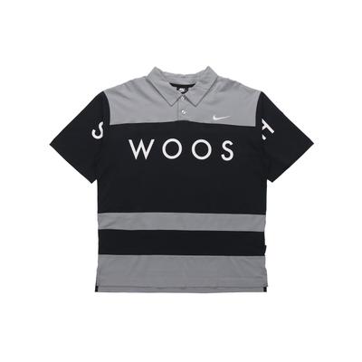 Polo Shirts Men's Black Polo Collar Moderate Straight Fit (Unisex) Polo Shirts DJ5370 010