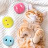 Плюшевый интерактивный мяч игрушка для кошек электрический со звуком кошачья мята тренировочная игрушка котенок прикосновение звучащий товар для питомца пищащий мяч пушистые игрушки