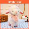 Cute Rainbow Sheep Plushie Animal Toy With Short Pile Fabric For Kids Playroom