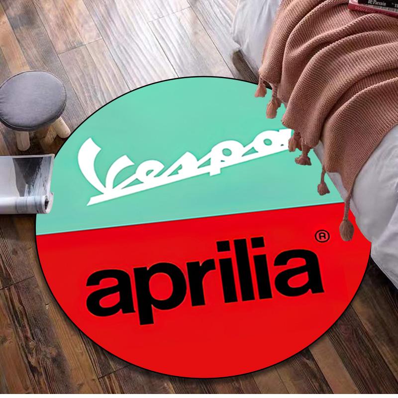 1 шт. Круглый ковер с принтом Aprilia racing - Декор для дома Ковер для гостиной Спальни Напольное покрытие Коврик для зоны компьютерного кресла
