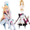 Escoffier Cosplay Genshin Impact Cosplay Costume with Full Set for Perfect for School Festivals [CR ROLECOS] Wig, Adults, (XL)