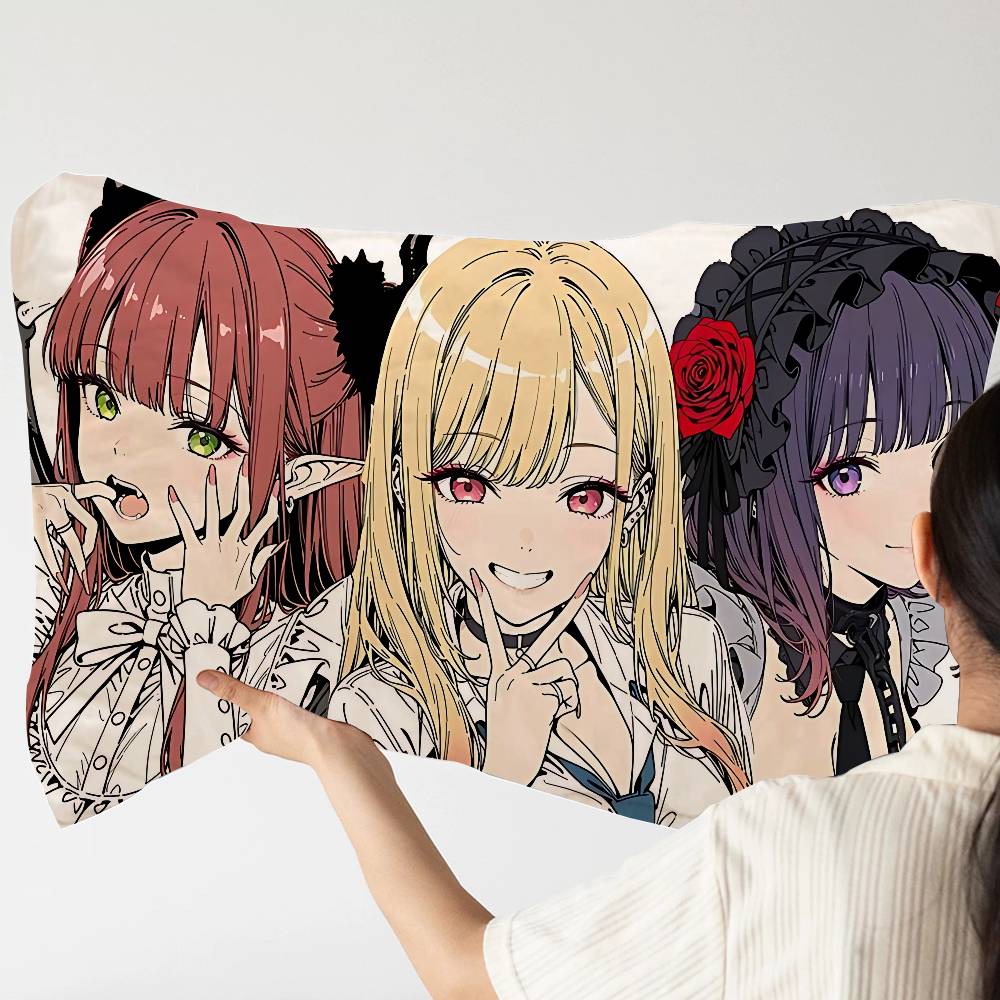 My Dress Up Darling Аниме Премиум Быстросохнущее Подушечное Полотенце Прочная Полиэстеровая Ткань для Взрослых Наволочка