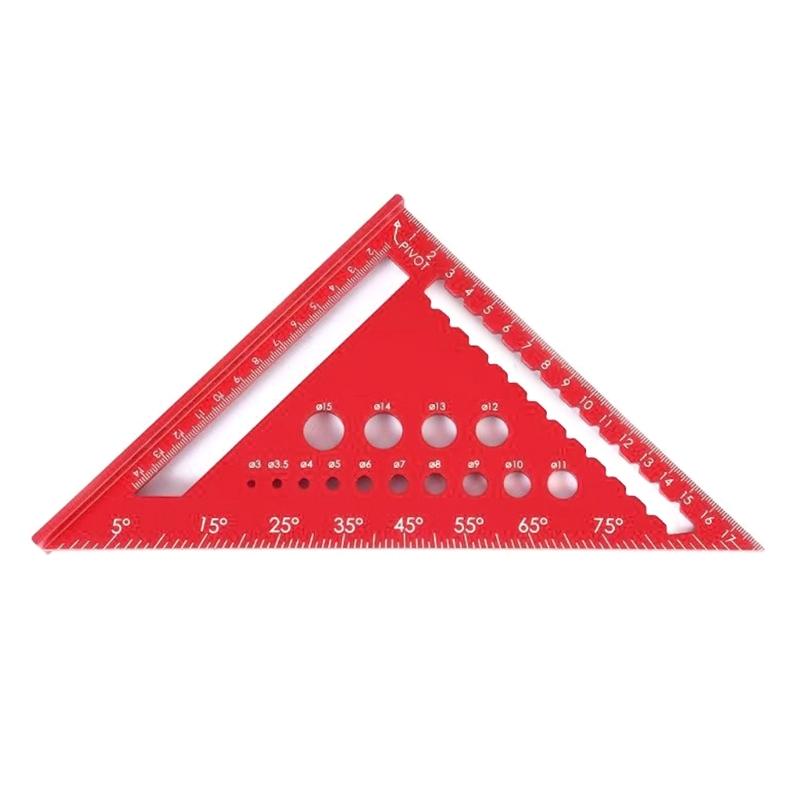 Карпентерский квадрат 170 мм, Т-образный квадрат, универсальные столярные инструменты, квадрат, транспортир, линейка, градуированный маркировочный калибр