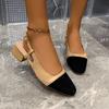 Женская обувь Туфли-лодочки Женские туфли на высоком каблуке Модная цветовая гамма Офис и карьера Новые Большой размер Босоножки с закрытым носком