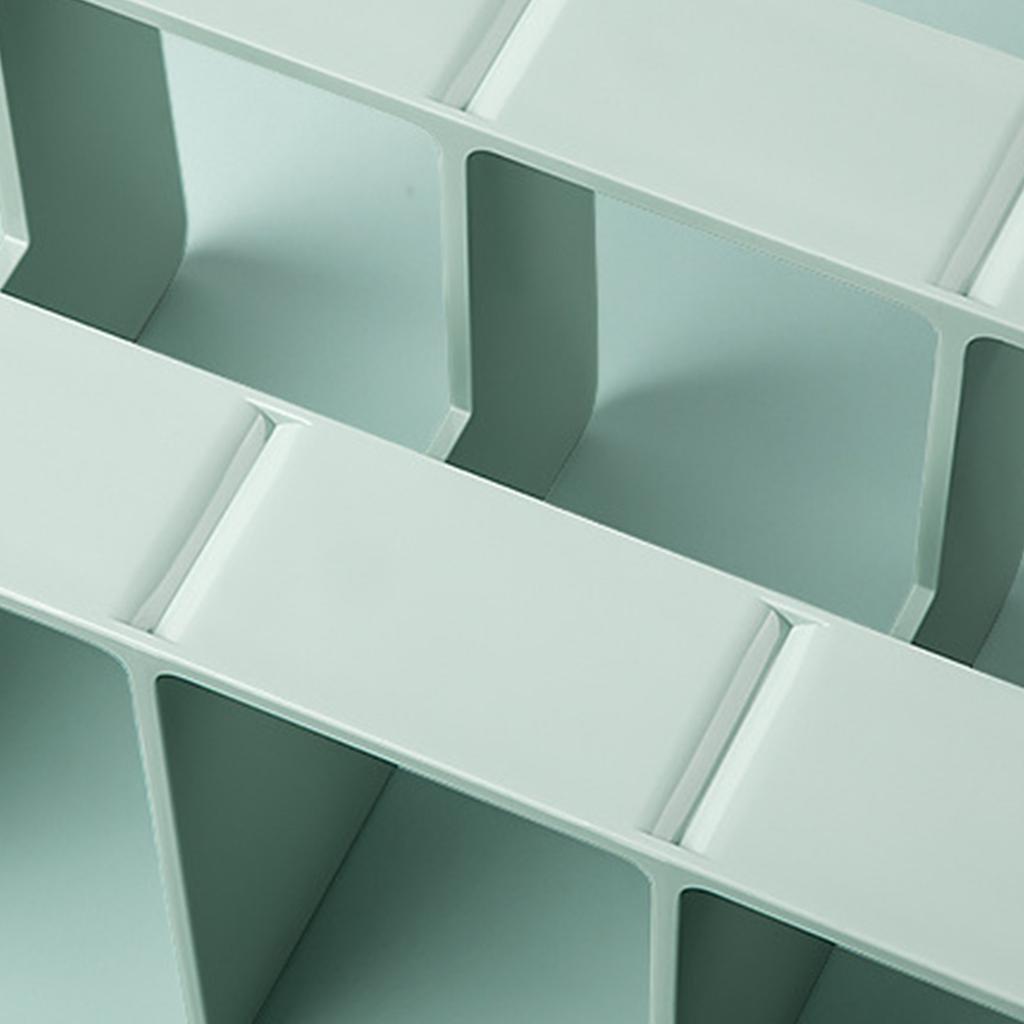 Acrylic Bookends Reading Shelf Book End File Sorter Book Storage Stand File Organizer for Book Magazines