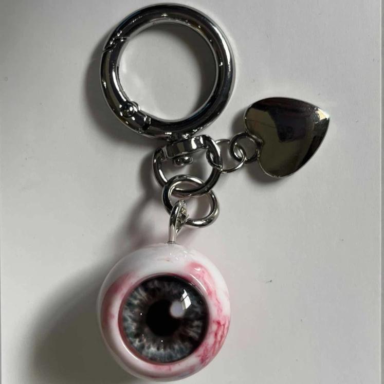 Funny Bag Pendant Luminous Car Key Holder Creative Demon Eyeball Keychain Gift