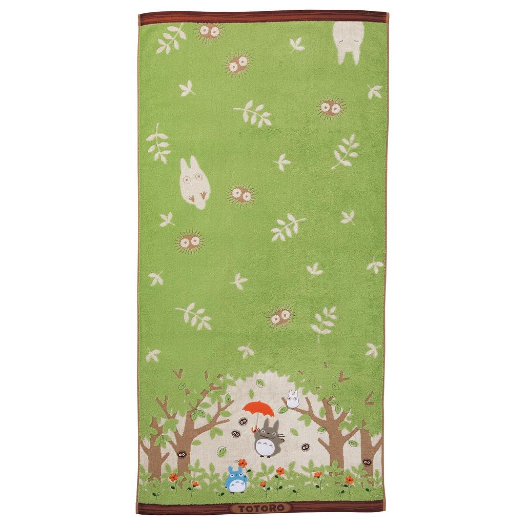 Marushin Ghibli Bath Towel My Neighbor Totoro Large Cotton Bath Character Goods Present Gift Birthday Day Walk In the Shade 1005027800 100% Mother's