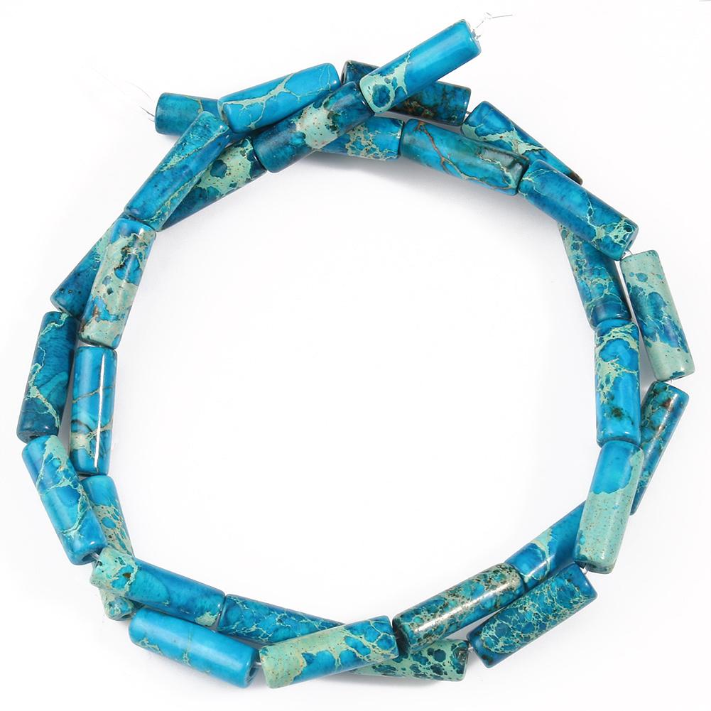 Натуральный осадочный камень яшмы, имперская трубчатая колонна, свободные бусины-разделители для изготовления ювелирных изделий 15 дюймов