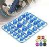 Motorcycle Modification Screw Cap Decoration for Motor Scooters Electric Car Colored Nut Cover Accessories 30pcs/set