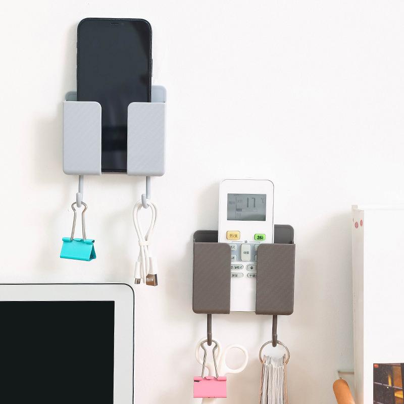 Универсальный держатель пульта дистанционного управления, кронштейн для зарядки телефона, кронштейн для пульта дистанционного управления кондиционера, настенная полка, подставка